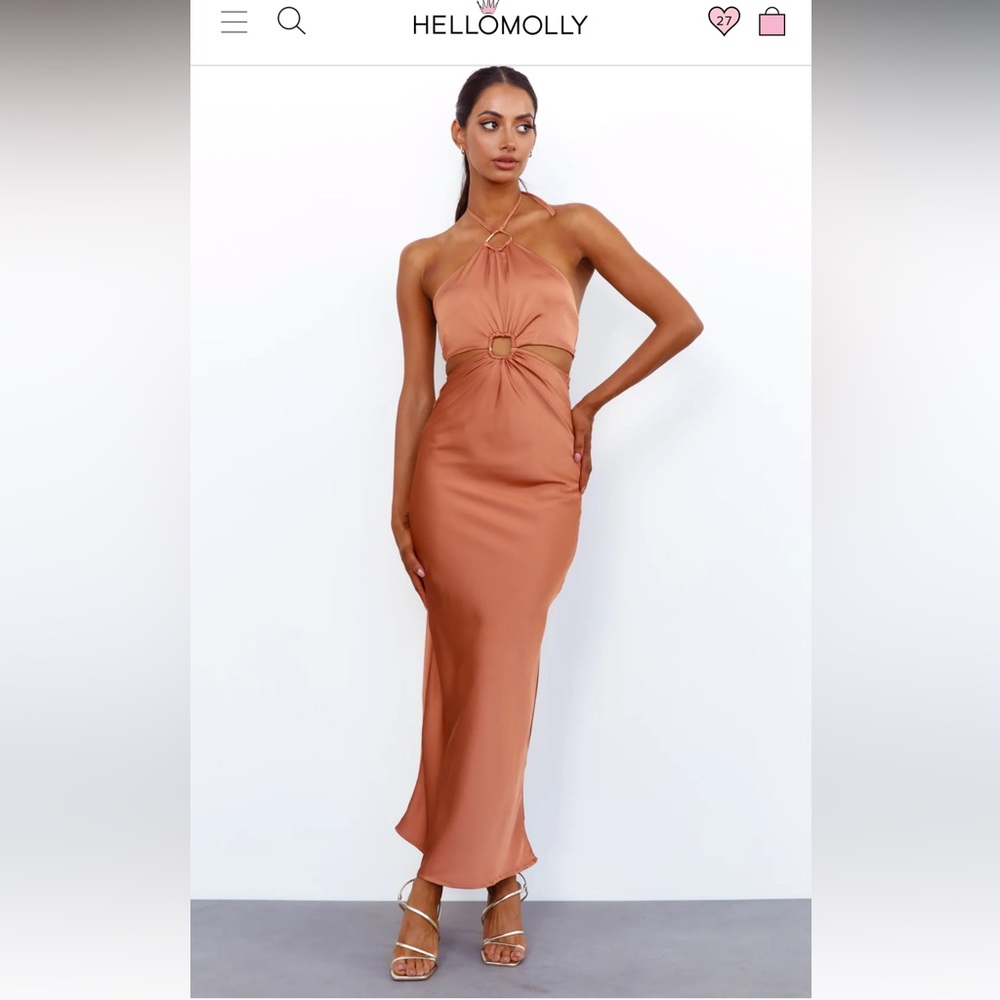 Hello Molly - Found You Maxi Dress in Bronze